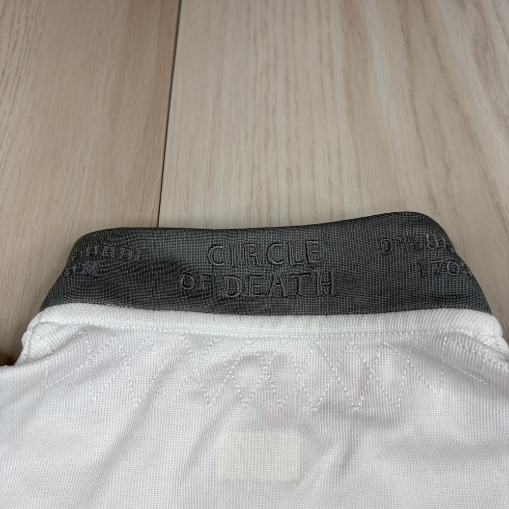 Rapha Womens White Gray Merino Wool Circle of Death Cycling Jersey Size M - Picture 9 of 15